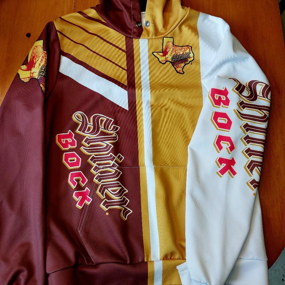 Shiner Bock beer hoodie size M in excellent condition - 0012